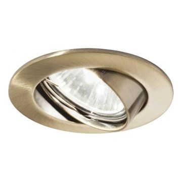 Ideal Lux - Einbauleuchte SWING 1xGU10/28W/230V Ø 8,2 cm Messing