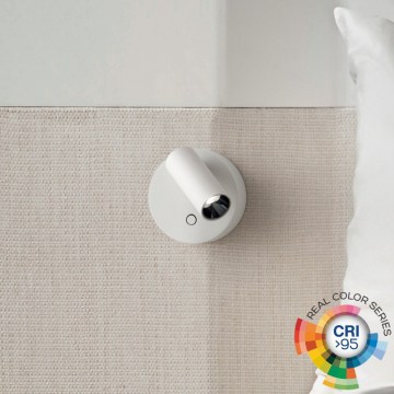 Ideal Lux - ELF LED/3W/230V, dimmbarer Touch-Wandspot, CRI 95, Weiß