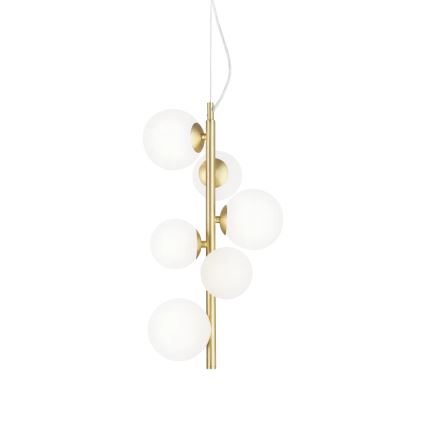 Ideal Lux - Ersatzschirm für Kronleuchter/Leuchte/Lampe PERLAGE Ø 12 cm, weiß