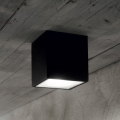 Ideal Lux - Faretto da esterno TECHO 1xGU10/20W/230V 9x9 cm IP54 nero