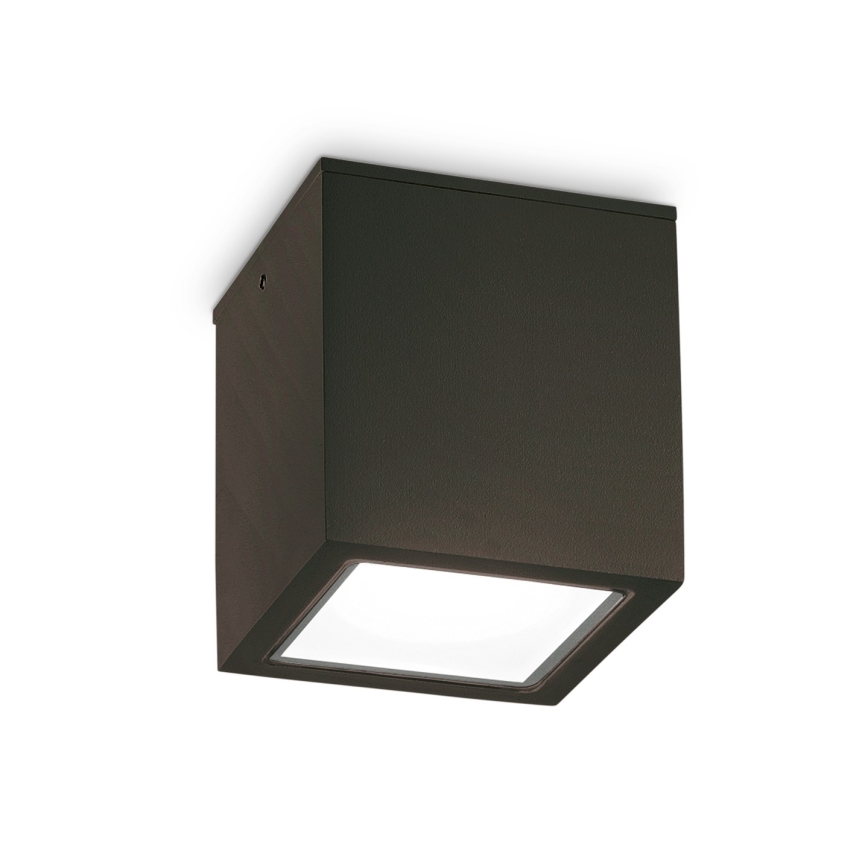 Ideal Lux - Faretto da esterno TECHO 1xGU10/20W/230V 9x9 cm IP54 nero