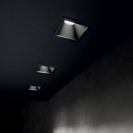 Ideal Lux - Faretto da incasso LED GAME TRIM LED/11W/230V 3000K CRI 90 8,4x8,4 cm IP40 nero