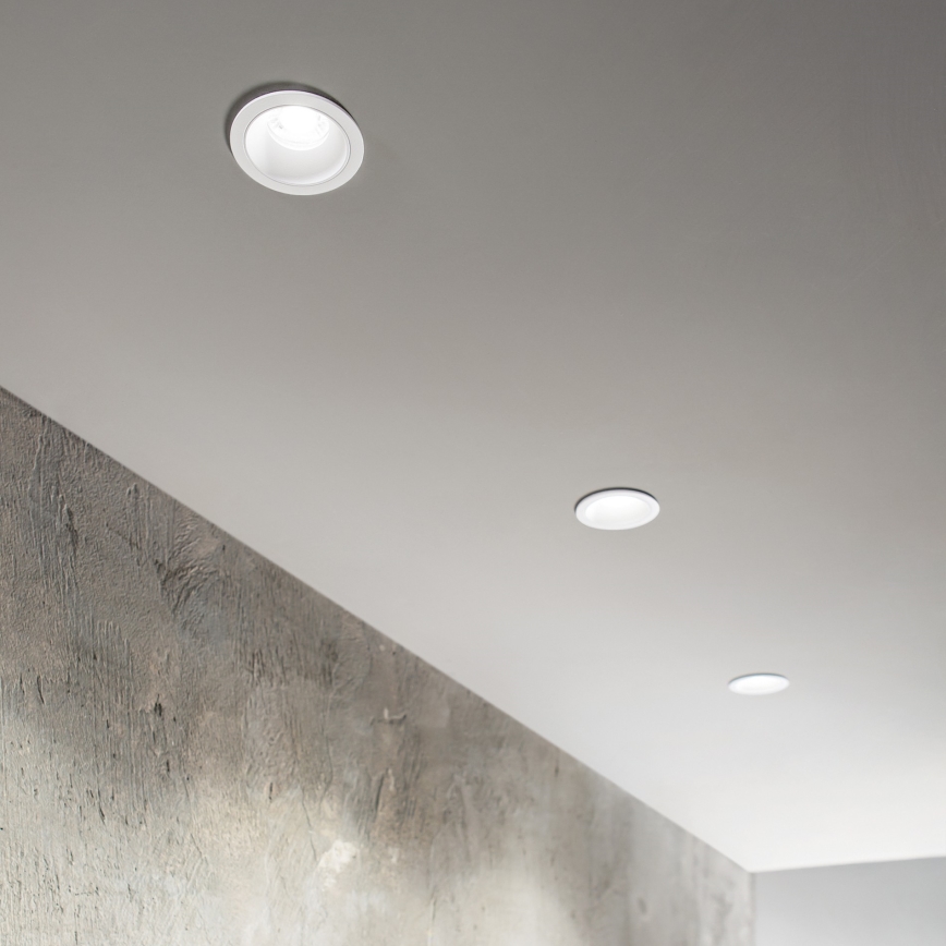 Ideal Lux - Faretto LED da incasso per bagno GAME TRIM LED/11W/230V 3000K CRI 90 Ø 8,5 cm IP65 bianco