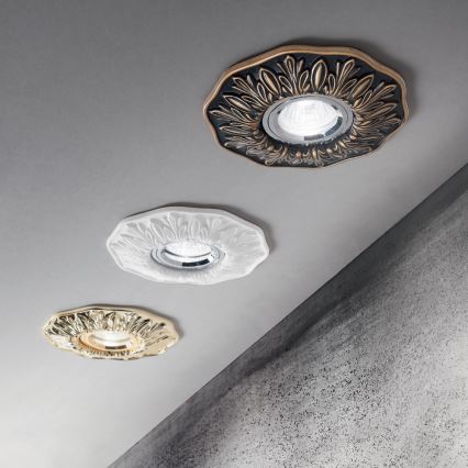 Ideal Lux - Faretto da incasso POLKA 1xGU10/50W/230V bianco