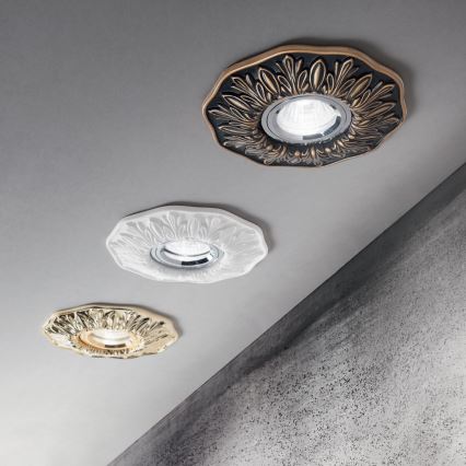Ideal Lux - Faretto da incasso POLKA 1xGU10/50W/230V dorato
