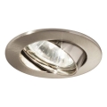 Ideal Lux - Faretto da incasso SWING 1xGU10/28W/230V diam. 8,2 cm, cromo opaco