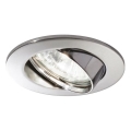 Ideal Lux - Faretto da incasso SWING 1xGU10/28W/230V Ø 8,2 cm cromo lucido