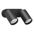 Ideal Lux - Faretto da parete LED DYNAMITE 2xGU10/7W/230V CRI 90 nero