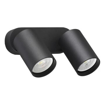 Ideal Lux - Faretto da parete LED DYNAMITE 2xGU10/7W/230V CRI 90 nero