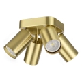 Ideal Lux - Faretto LED DYNAMITE 4xGU10/7W/230V CRI 90 ottone