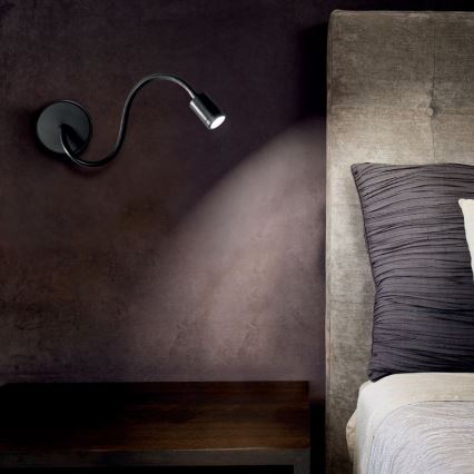 Ideal Lux - Flexible, kleine LED-Leuchte FOCUS LED/4W/230V CRI 90 schwarz