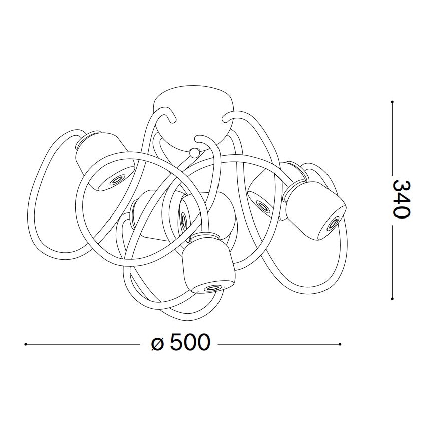 Ideal Lux - Flexible LED-Anbauleuchte OCTOPUS 6xG9/3W/230V bunt