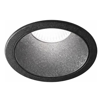 Ideal Lux - GAME TRIM LED Einbauleuchte für Badezimmer/11W/230V 3000K CRI 90 Ø 8,5 cm IP65 schwarz