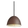 Ideal Lux - Hängeleuchte FOLK 1xE27/60W/230V d 18 cm braun