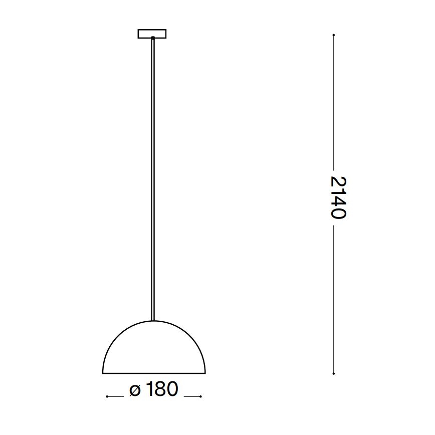 Ideal Lux - Hängeleuchte FOLK 1xE27/60W/230V d 18 cm braun