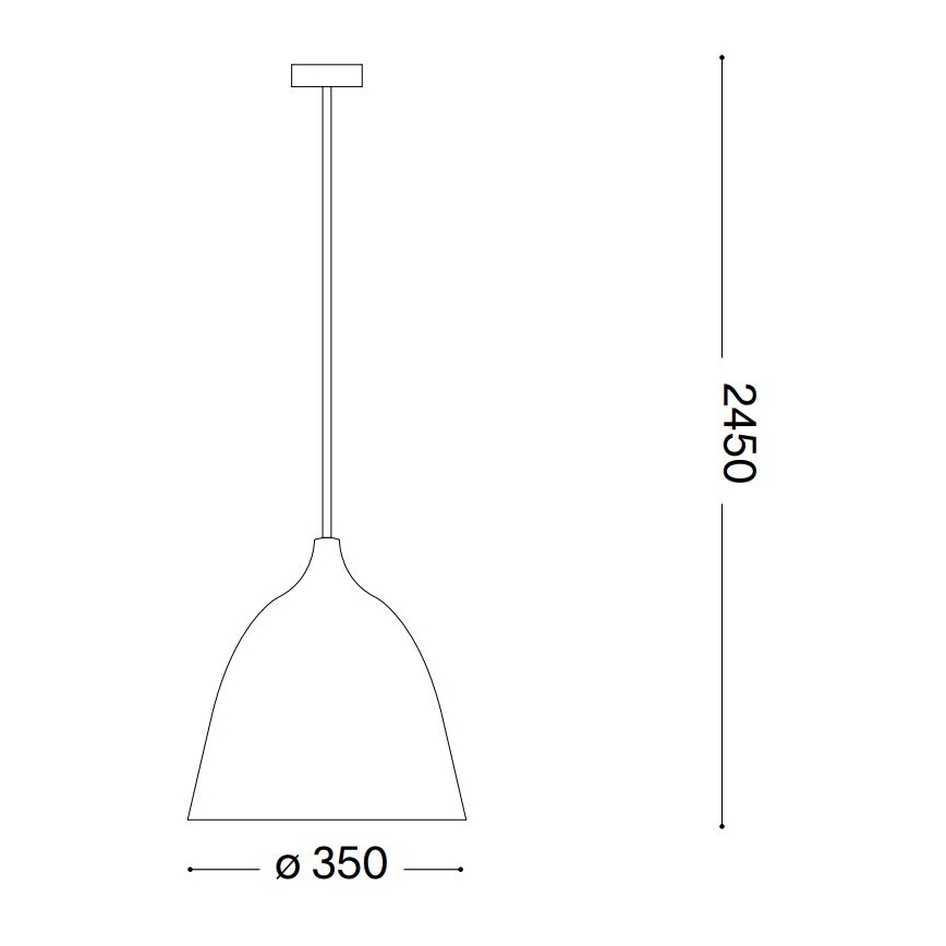 Ideal Lux - Hängeleuchte HAUNT 1xE27/60W/230V d 35 cm beige