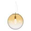 Ideal Lux - Hängeleuchte MAPA 1xE27/42W/230V d 40 cm golden/rauchig