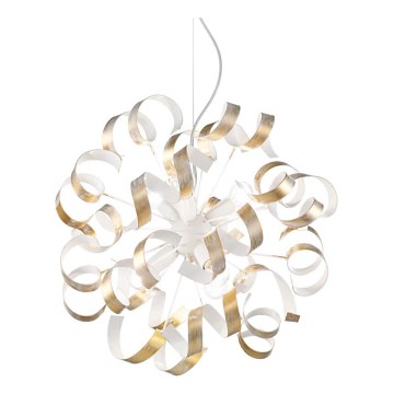 Ideal Lux - Hängeleuchte VORTEX 6xE14/40W/230V d 53 cm golden/Patina