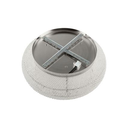 Ideal Lux - Kristall-Deckenleuchte PASHA 10xE14/40W/230V d 55 glänzendes Chrom