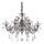 Ideal Lux - Kristall-Kronleuchter an Kette COLOSSAL 8xE14/40W/230V d 78 cm grau/glänzendes Chrom