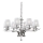 Ideal Lux - Kristall-Kronleuchter an Kette PEGASO 8xE14/28W/230V d 76 cm glänzendes Chrom