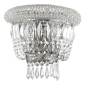 Ideal Lux - Kristall-Wandleuchte DUBAI 2xE14/28W/230V glänzendes Chrom