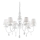 Ideal Lux - Kronleuchter an Kette BLANCHE 6xE14/40W/230V d 75 cm weiß