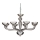 Ideal Lux - Kronleuchter an Kette CASANOVA 8xE14/40W/230V d 88 cm grau