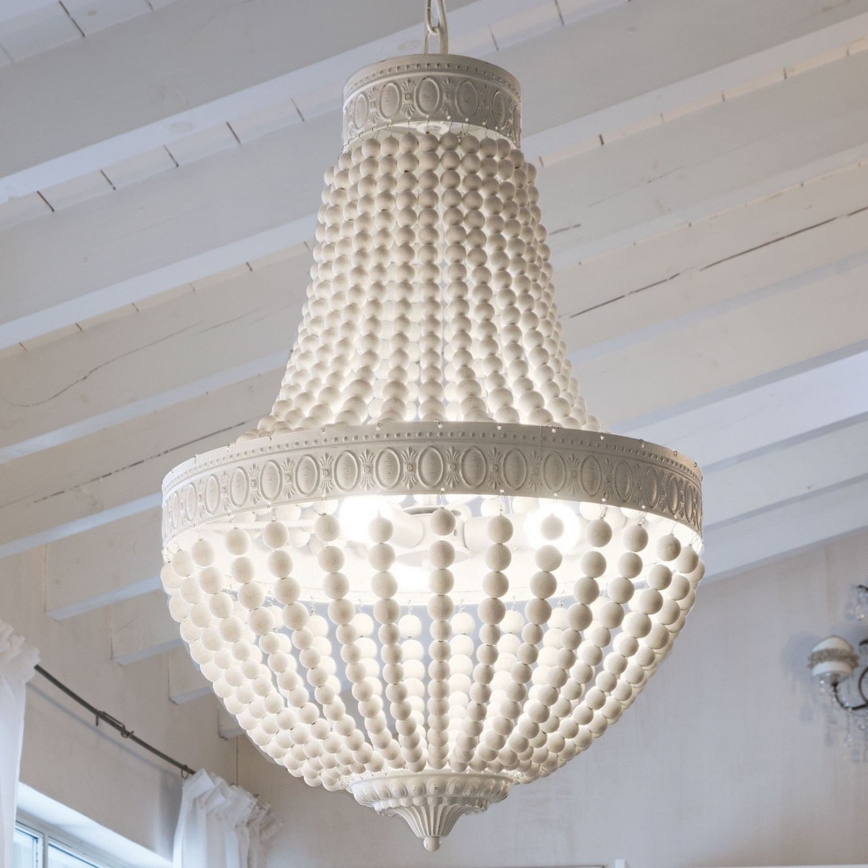 Ideal Lux - Kronleuchter an Kette MONET 6xE14/40W/230V d 50 cm Hanf/weiß