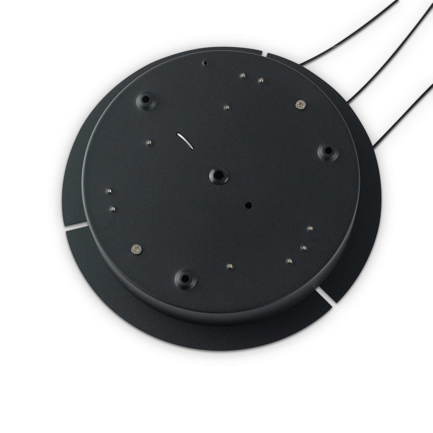 Ideal Lux - Lampadario a sospensione LED dimmerabile con cavo OZ LED/55W/230V Ø 80 cm CRI 90 nero