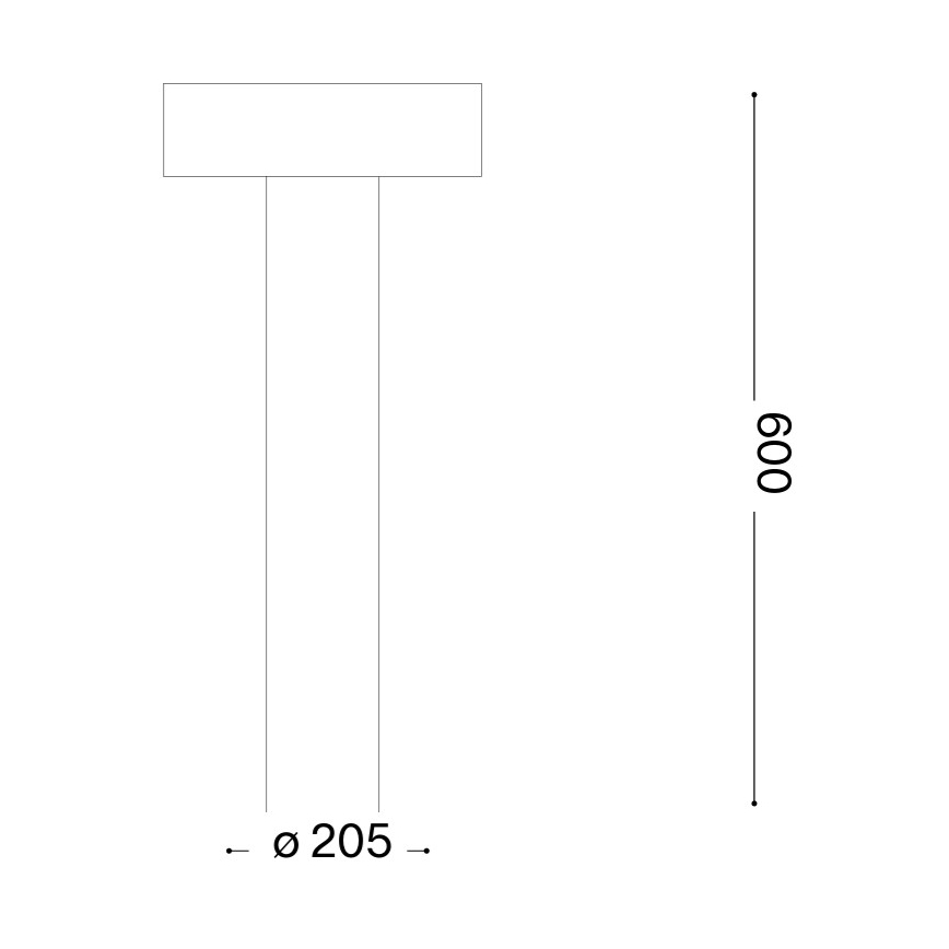 Ideal Lux - Lampada da esterno 4xG9/15W/230V 60 cm IP44 marrone