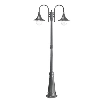 Ideal Lux - Lampada da esterno CIMA 2xE27/52W/230V 216 cm IP43 antracite