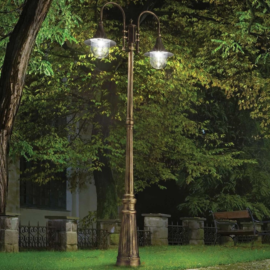 Ideal Lux - Lampada da esterno CIMA 2xE27/52W/230V 216 cm IP43 patina