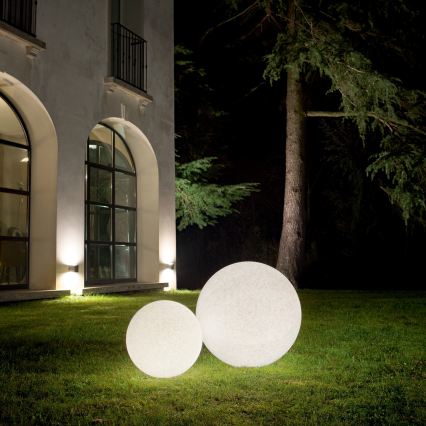 Ideal Lux - Lampada da esterno DORIS 1xE27/60W/230V Ø 30 cm IP44 grigia