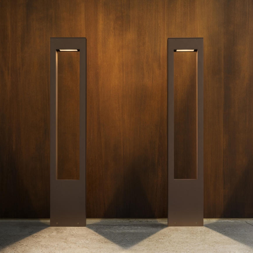Ideal Lux - Lampada da esterno VEGA 1xG9/15W/230V 80 cm IP44 marrone