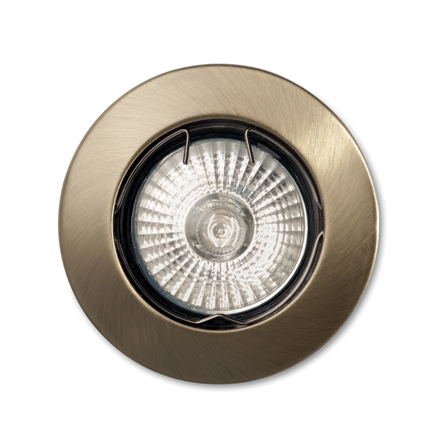Ideal Lux - Lampada da incasso JAZZ 1xGU10/50W/230V bronzo