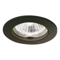 Ideal Lux - Lampada da incasso JAZZ 1xGU10/50W/230V nero