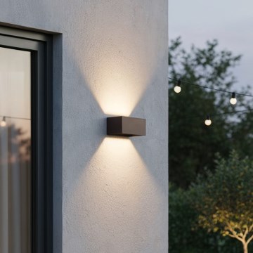 Ideal Lux - Lampada da parete LED per esterni ATOM LED/25W/230V CRI 90 IP54 marrone