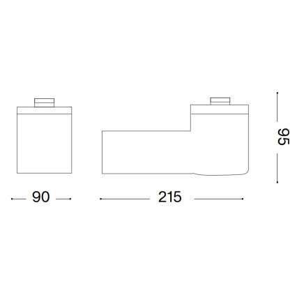 Ideal Lux - Lampada da parete per esterni CLIO 1xE27/42W/230V IP44 nera