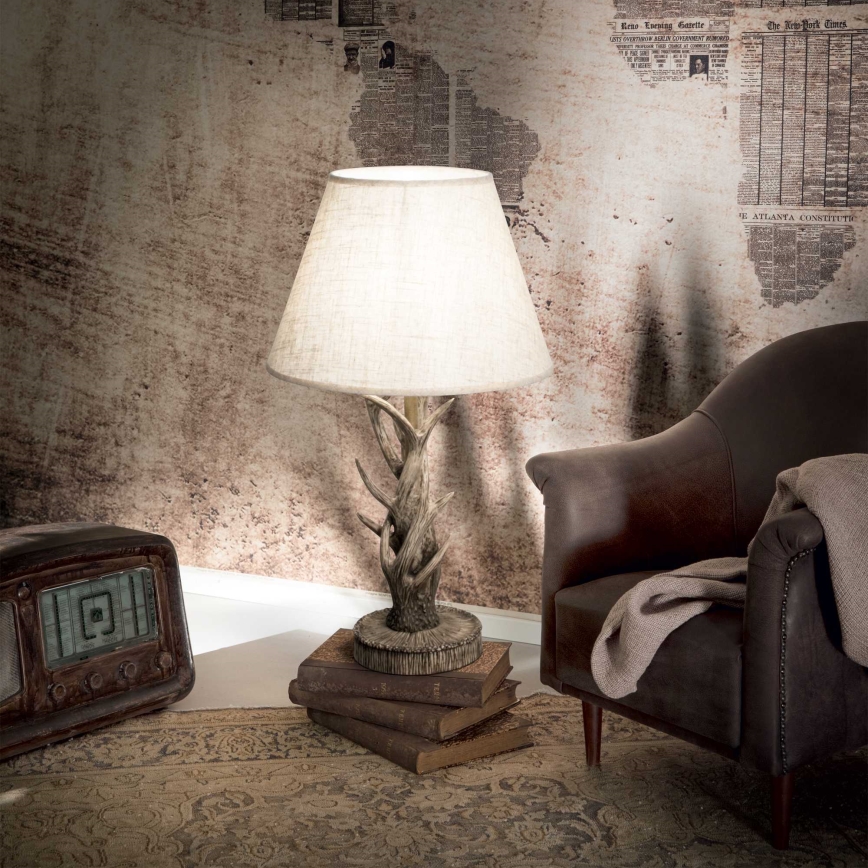 Ideal Lux - Lampada da tavolo CHALET 1xE27/60W/230V corna