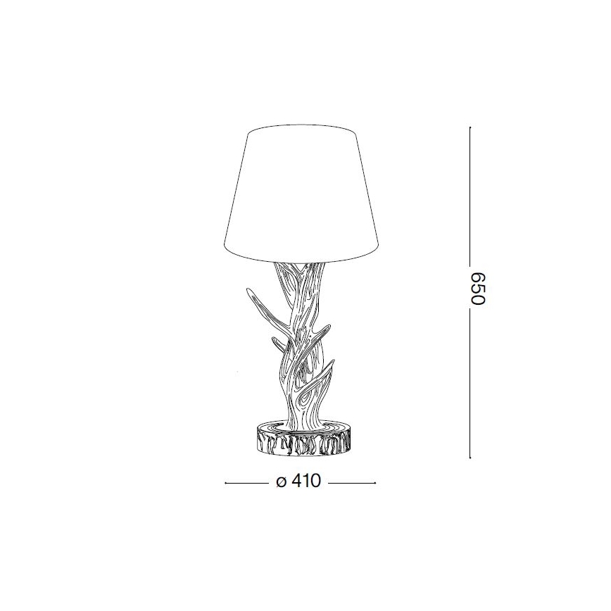 Ideal Lux - Lampada da tavolo CHALET 1xE27/60W/230V corna