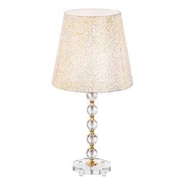 Ideal Lux - Lampada da tavolo di cristallo QUEEN 1xE27/60W/230V oro