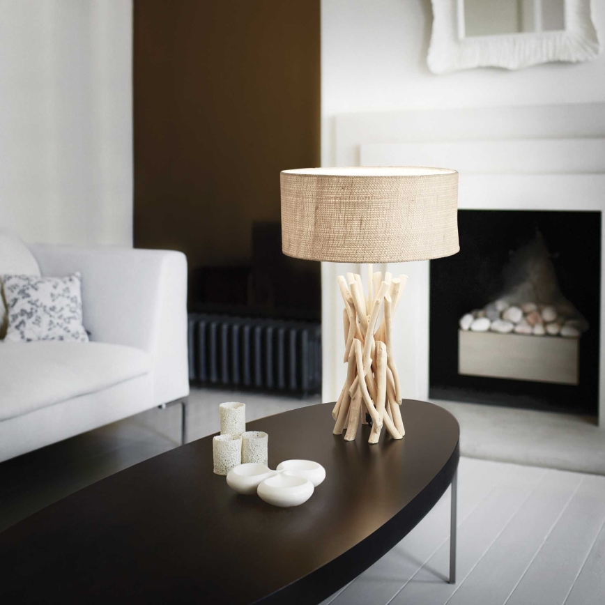 Ideal Lux - Lampada da tavolo DRIFTWOOD 1xE27/60W/230V guava