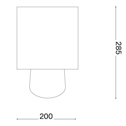 Ideal Lux - Lampada da tavolo KALI 1xE14/40W/230V ceramiche/color crema/beige