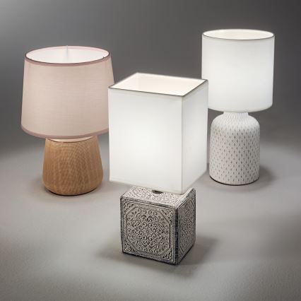 Ideal Lux - Lampada da tavolo KALI 1xE14/40W/230V crema