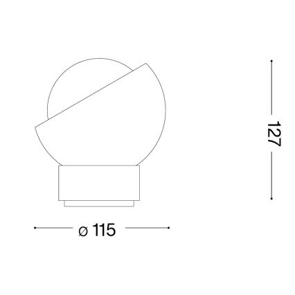 Ideal Lux - Lampada da tavolo LED BLOOM 1xG9/3W/230V nera