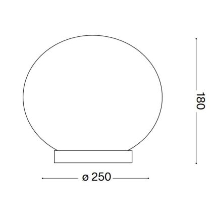Ideal Lux - Lampada da tavolo LED CANDY 1xG9/3W/230V diametro 25 cm bianco