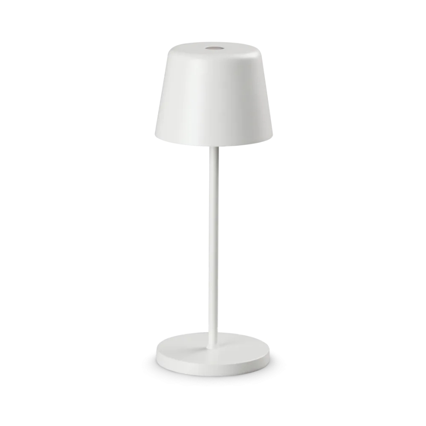 Ideal Lux - LED Dimmerabile touch per esterni lampada da tavolo CUTE LED/2,5W/3,7V USB 2200-2700K IP65 bianco