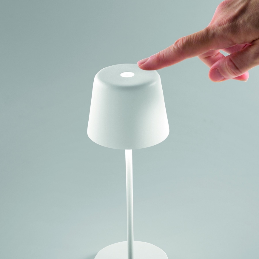 Ideal Lux - LED Dimmerabile touch per esterni lampada da tavolo CUTE LED/2,5W/3,7V USB 2200-2700K IP65 bianco