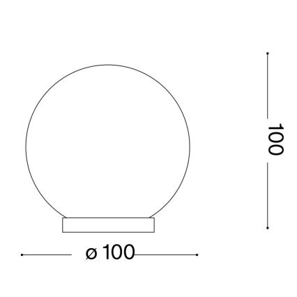 Ideal Lux - Lampada da tavolo LED MAPA 1xG9/3W/230V diametro 10 cm bianco